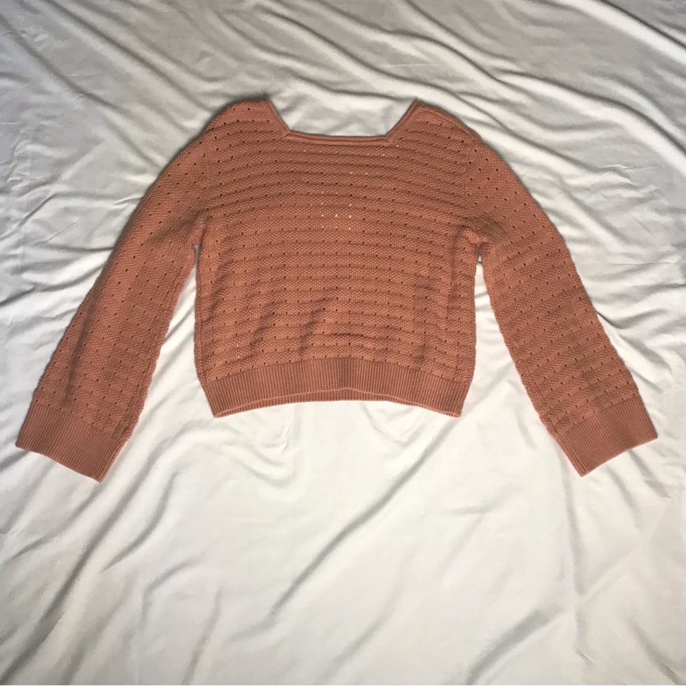 Roxy Birdy Day Coral Square Neck Sweater - Picture 6 of 6